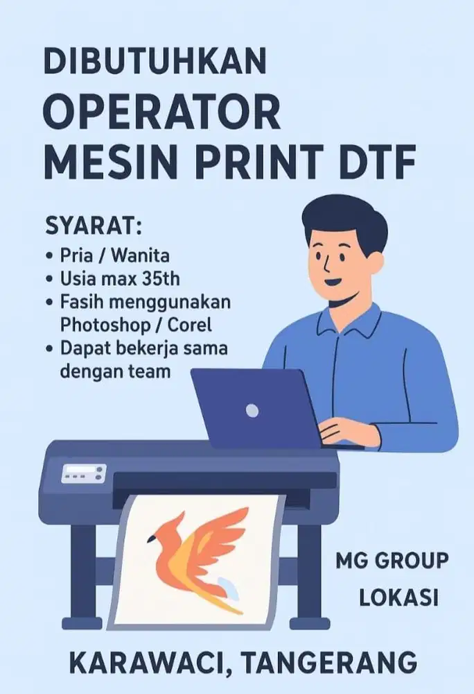 OPERATOR MESIN DTF