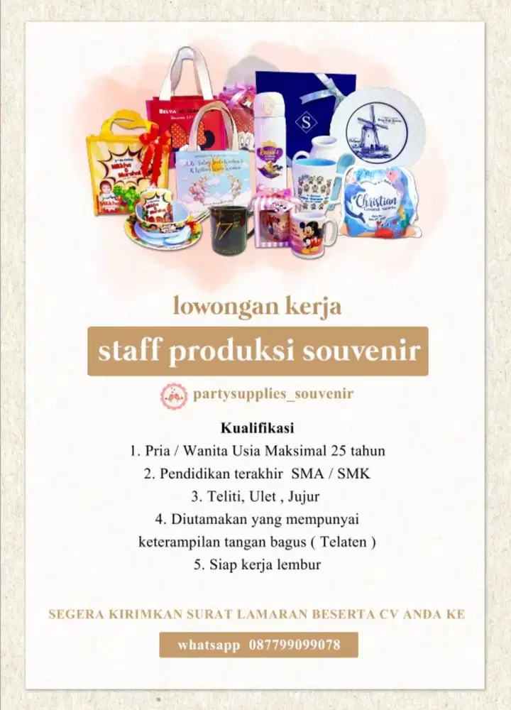 STAFF PRODUKSI SOUVENIR