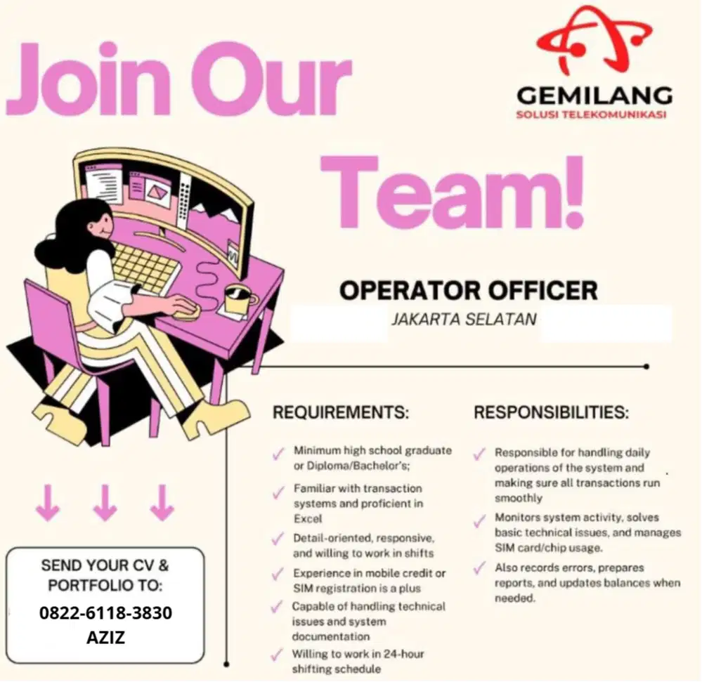 Operation Officer - Jakarta Selatan