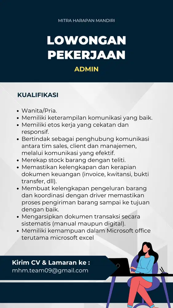 LOWONGAN KERJA ADMIN