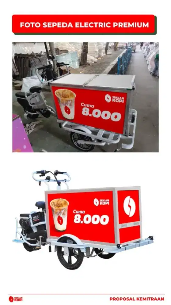 Dibutuhkan pekerja untuk jual kopi gerobak