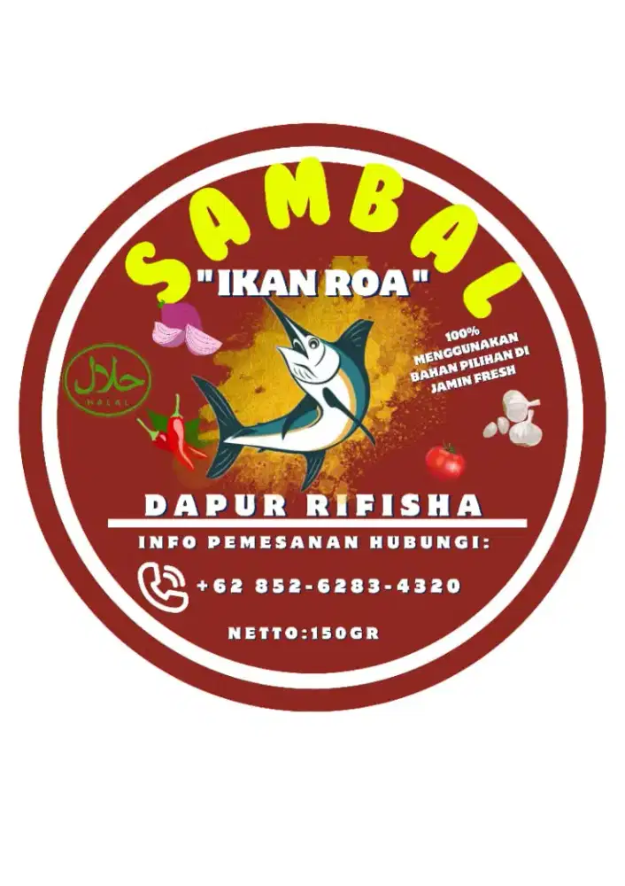 Freelance Dapur Rifisha Sambal Ikan Roa