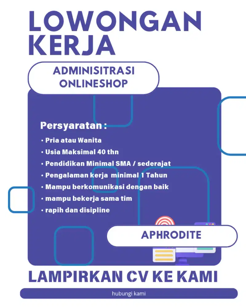 lowongan kerja  aphrodite