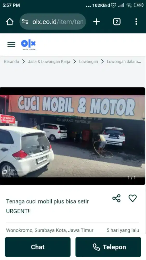 Sopir n cuci mobil