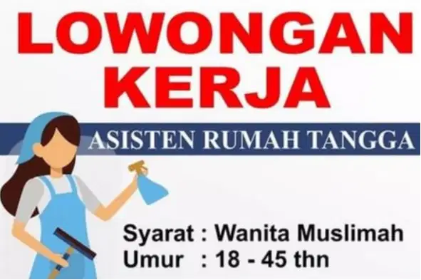DIBUTUHKAN Asisten Rumah Tangga ART Menginap
