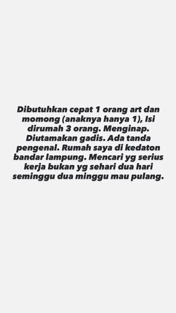 CARI MBA YG BENERAN NIAT MAU KERJA