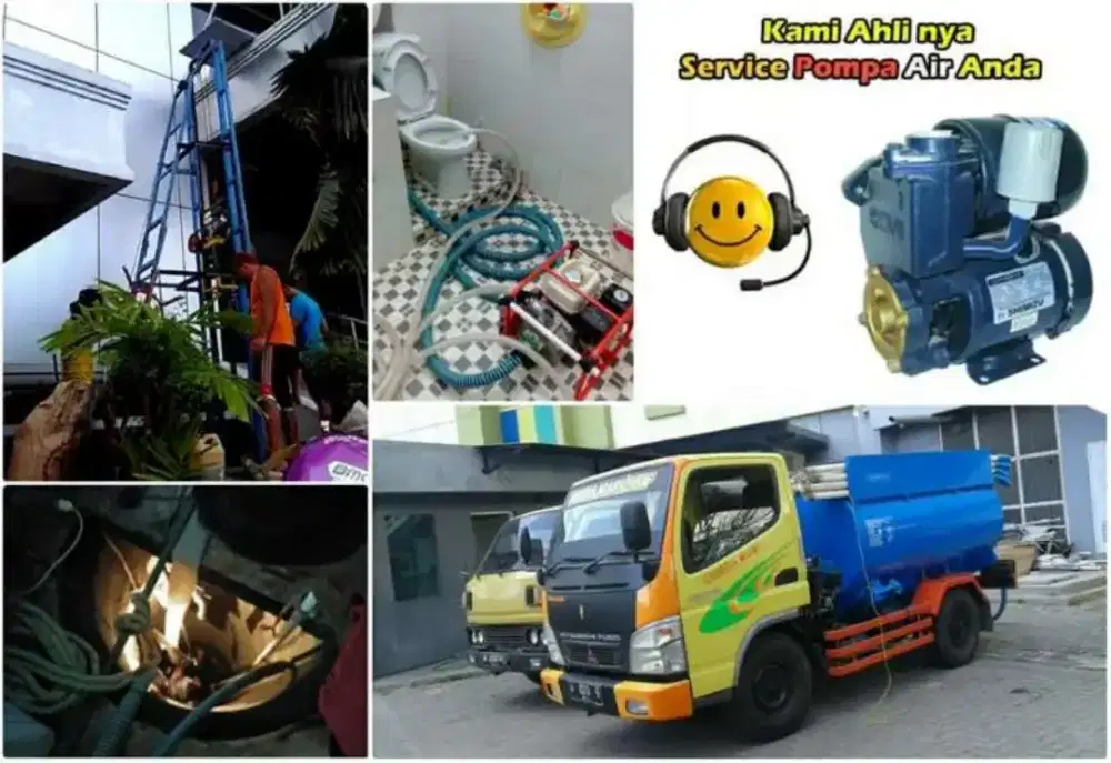 Tukang ledeng saluran mampet sedot wc tinja sumur bor gali suntik 24J