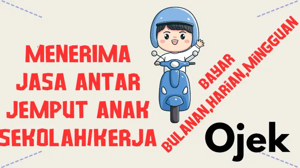 Menerima jasa antar jemput anak sekolah/orang kerja