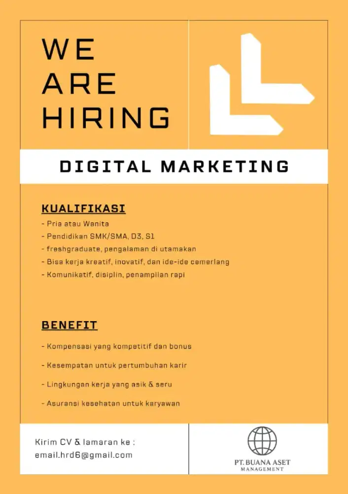 Dibutuhkan segera