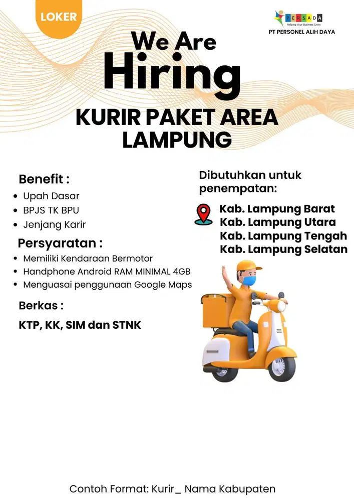 KURIR EKSPEDISI AREA LAMPUNG