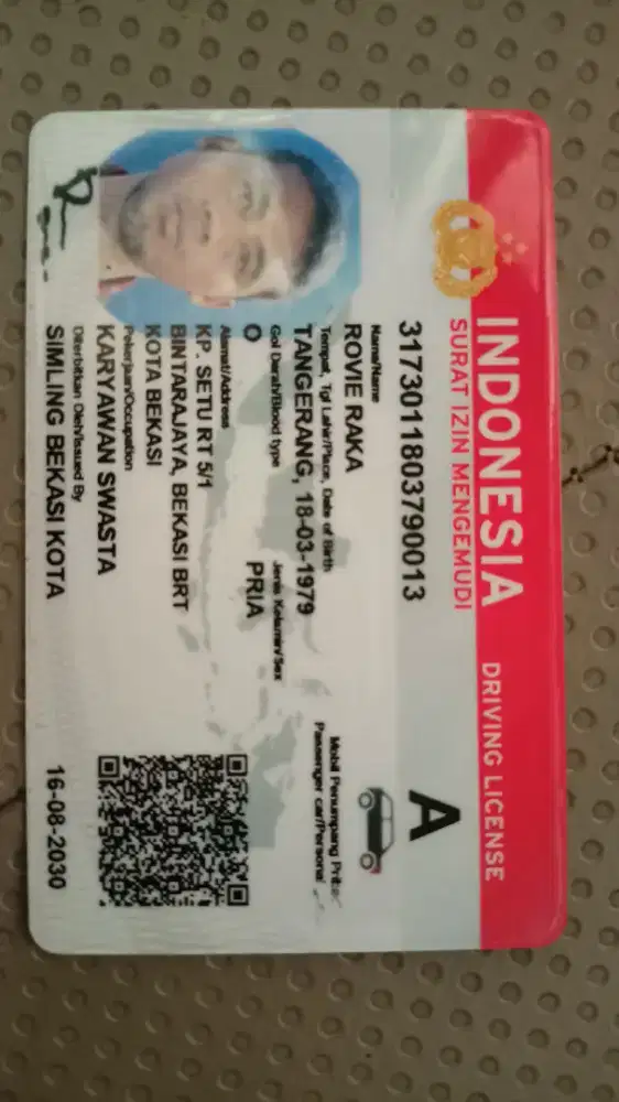Cari kerja supir atau profesi lainya