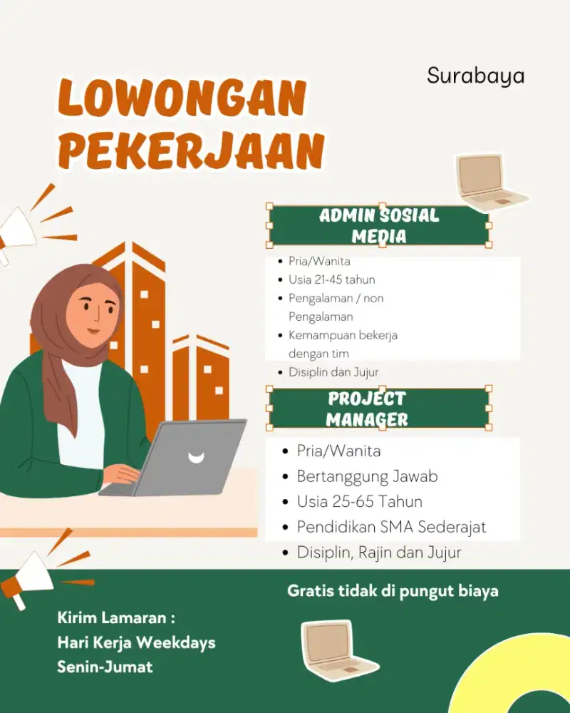 Dibutuhkan segera posisi diatas!!!