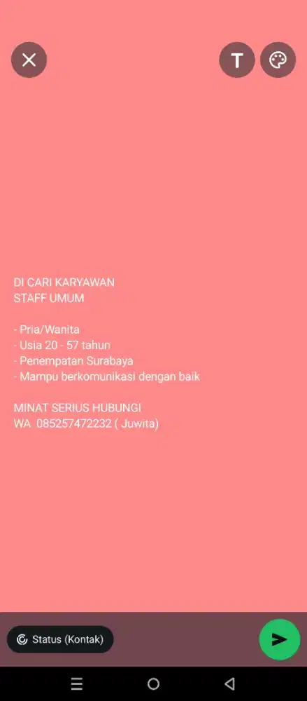 Lowongan pekerjaan