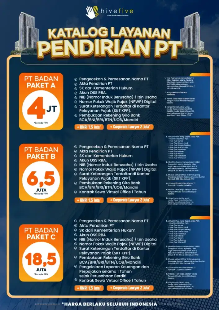 Jasa Legalitas PT CV KOPERASI YAYASAN PMA