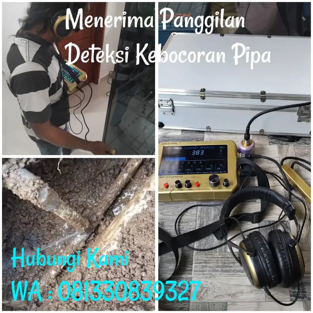 Menerima Panggilan Jasa deteksi kebocoran pipa akurat 100%