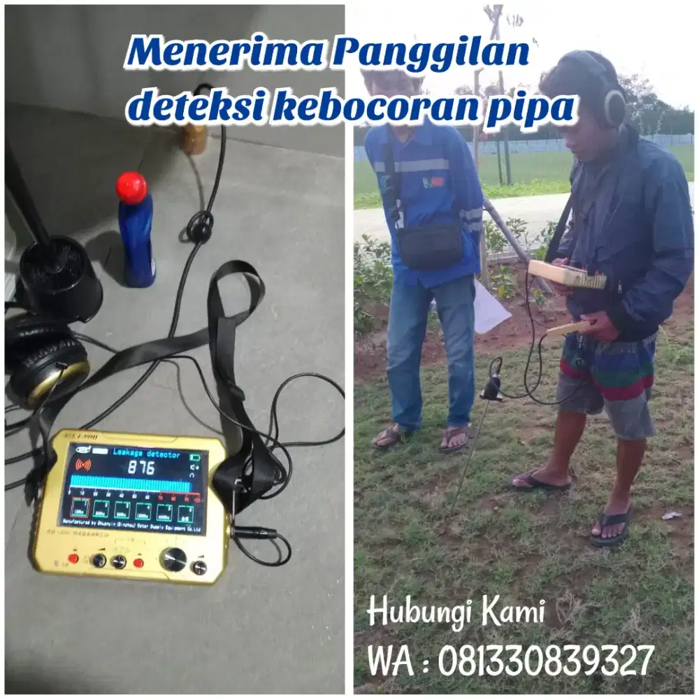 Menerima Panggilan Jasa Deteksi Kebocoran Pipa