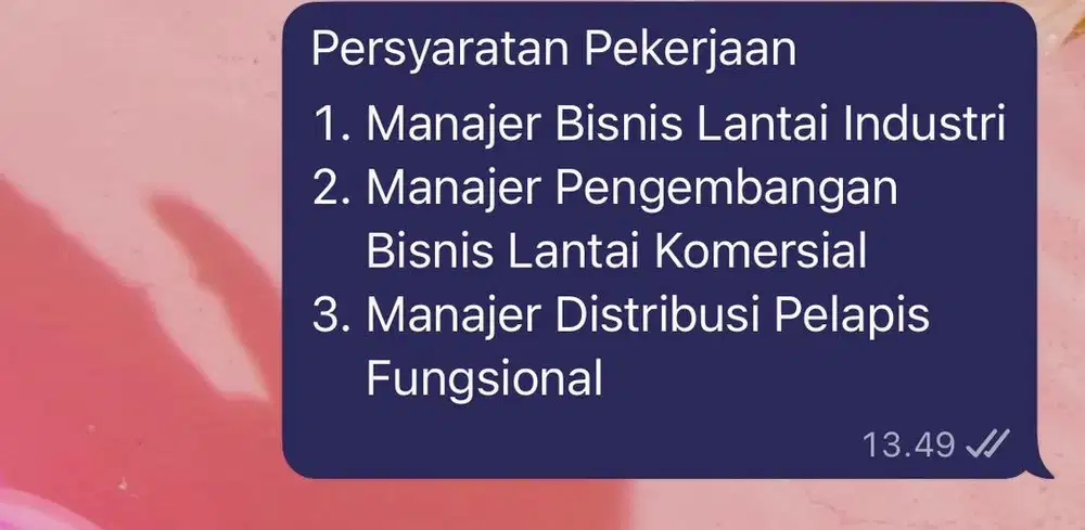manajer penjualan 2 orang