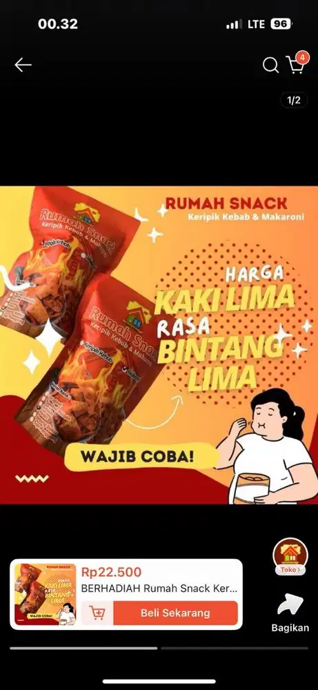 DIBUTUKAN SEGERA SALES SNACK