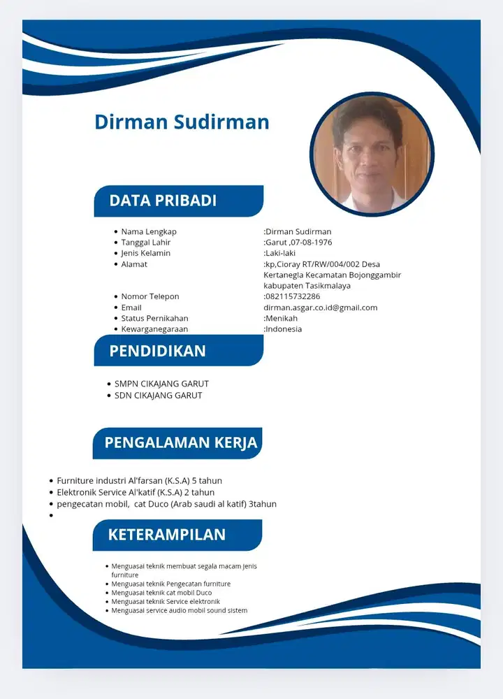 Cari pekerjaan sesui dengan skil