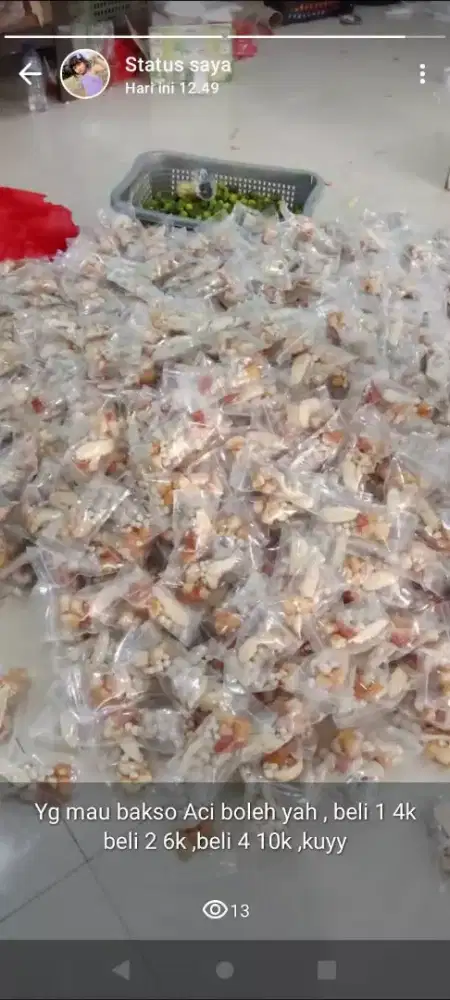 Marketing / sales snack