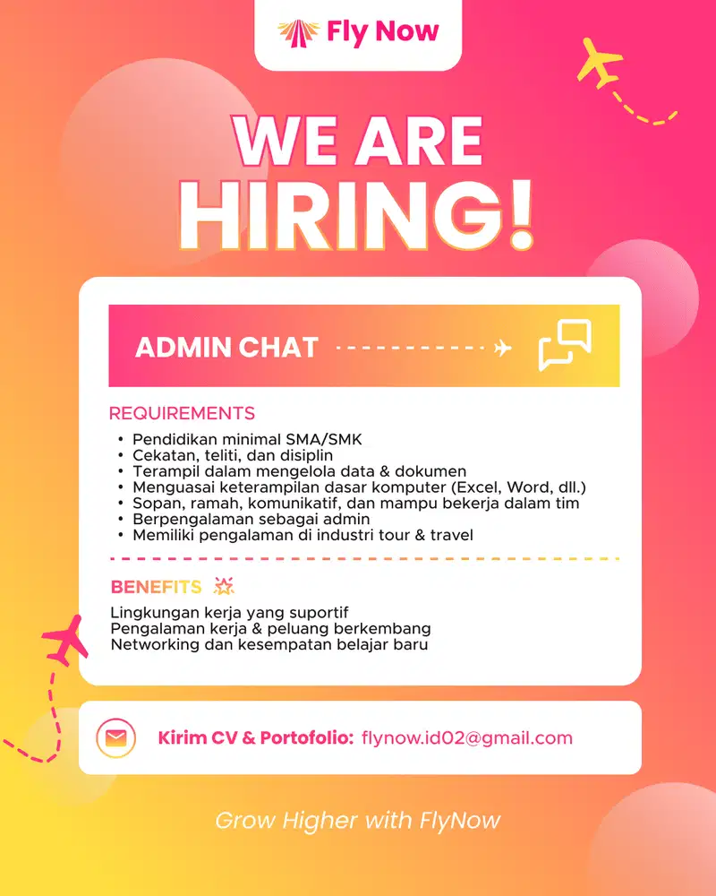 LOWONGAN PEKERJAAN - ADMIN CHAT WHATSAPP