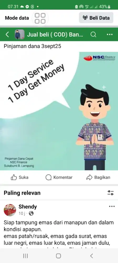 Loker sales marketing NSS Honda di Sukabumi B.L