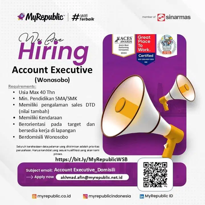 Account Executive MyRepublic Wonosobo