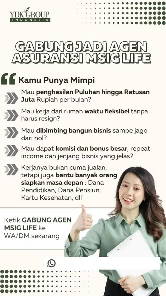 Open Recruitment Life Protector MSIG Life