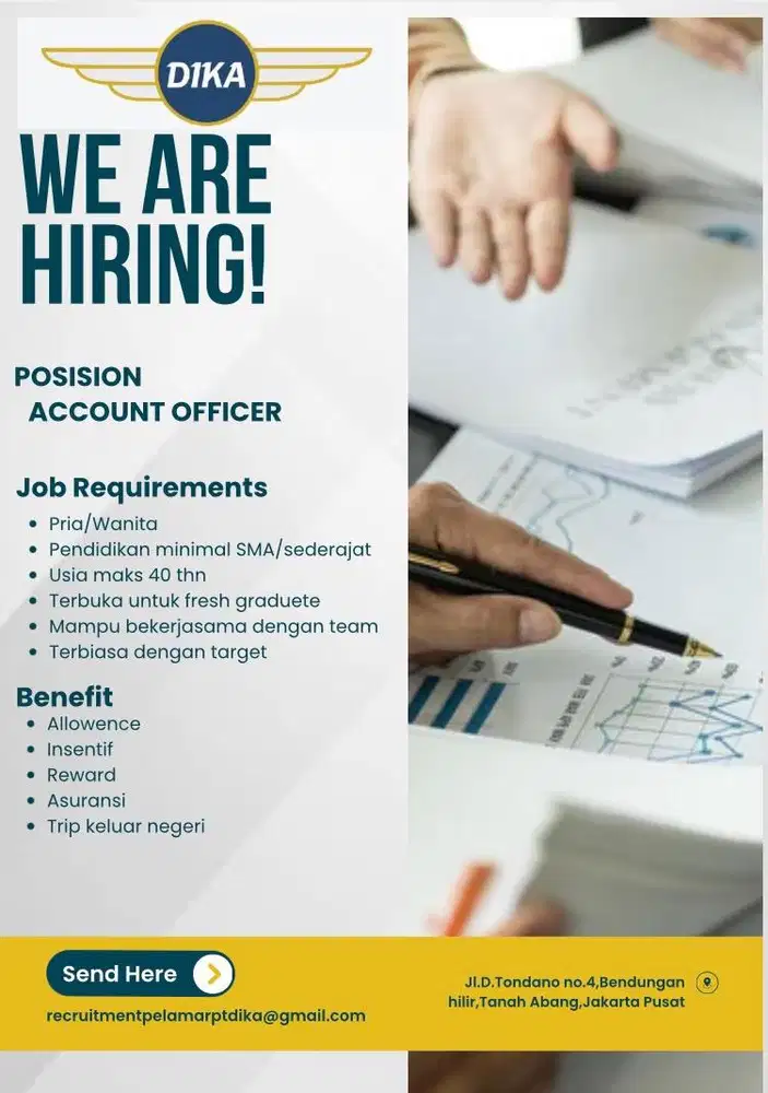 Lowongan kerja account officer