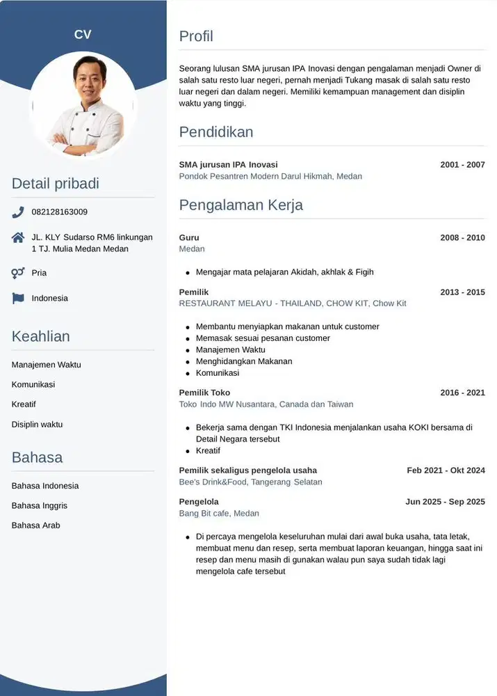 Siap merantau/mengelola/merintis