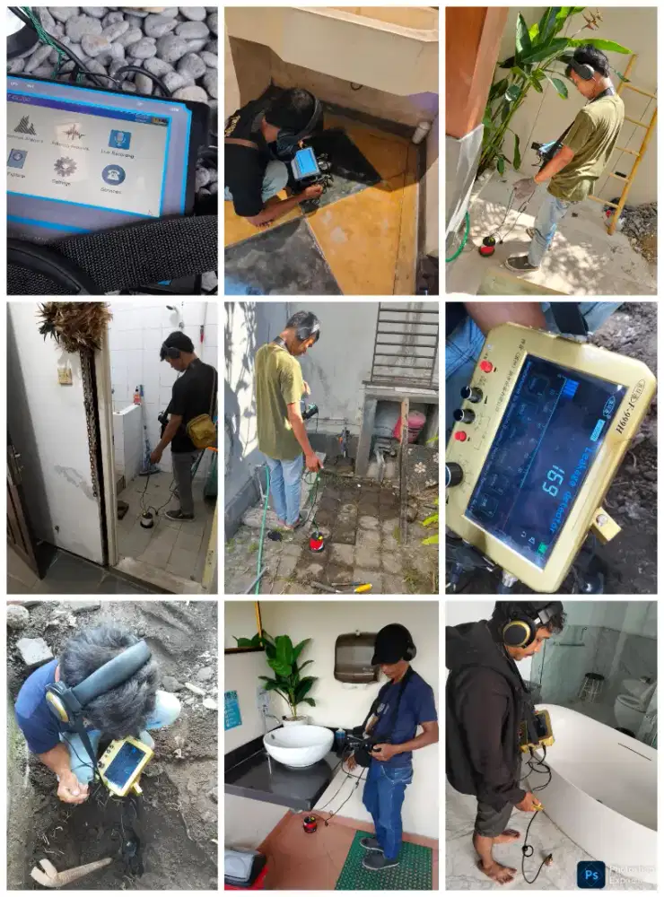 Deteksi pipa bocor melacak kebocoran cari pipa bocor