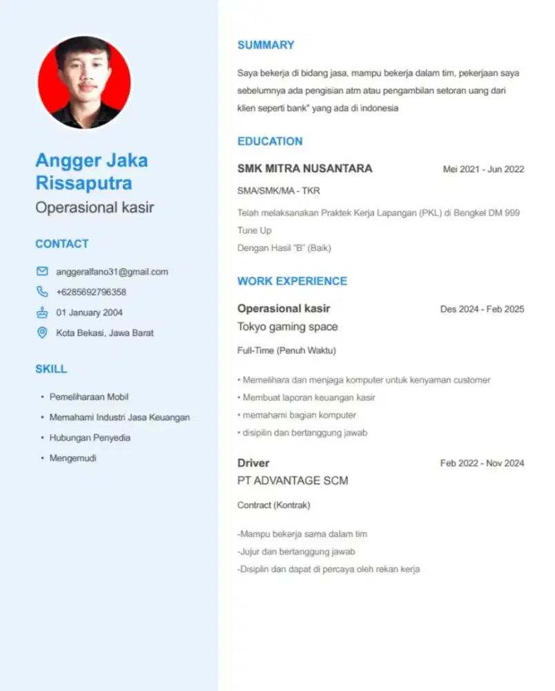 mencari kerjaan apa aja saya bisa belajar apapun