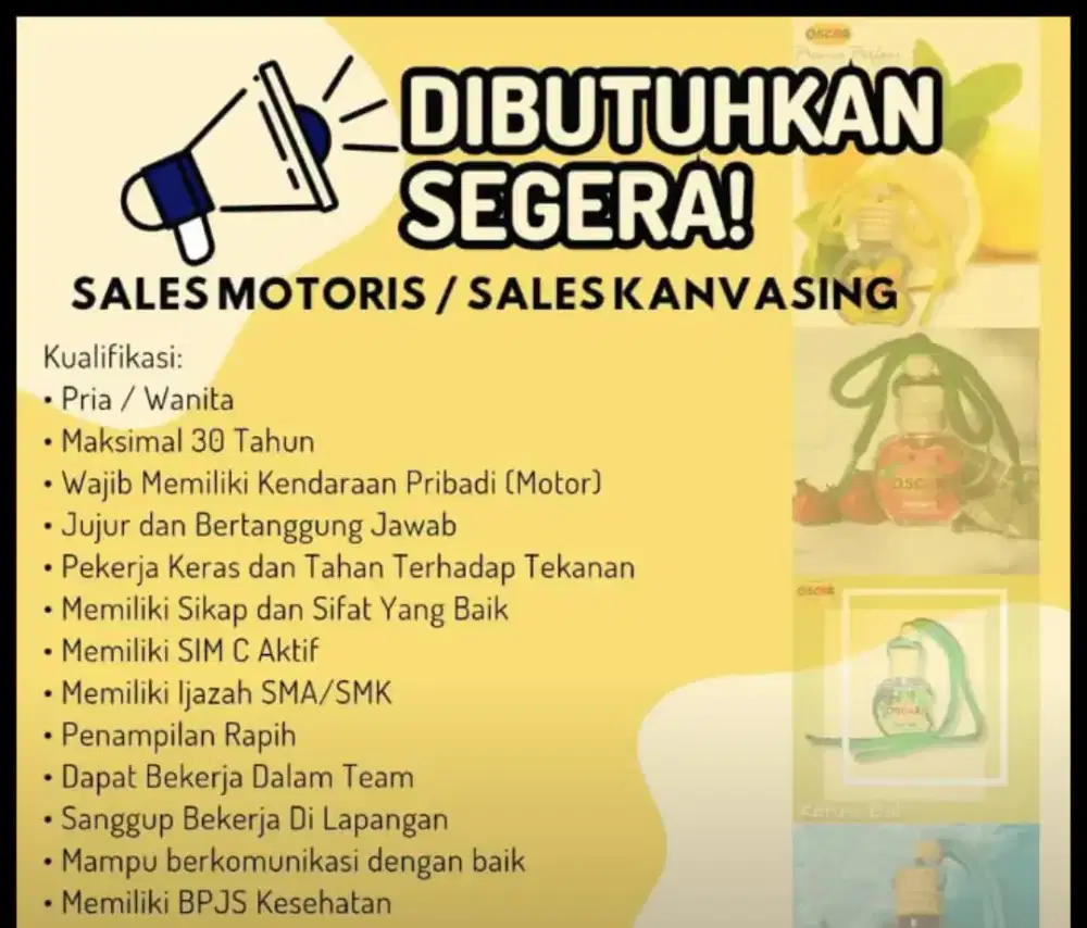 DIBUTUHKAN SEGERA !!!
