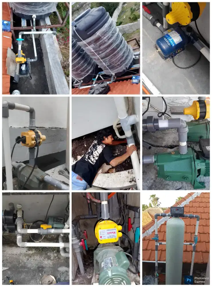 Service pompa air pasang pompa air tukang ledeng plumber bali