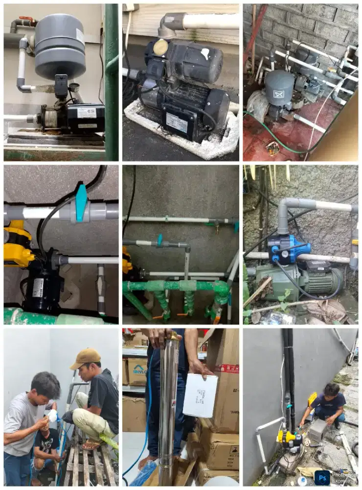 Pasang dan servis pompa air tukang pompa air pasang tandon air