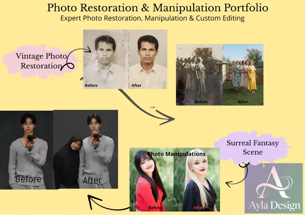 Jasa Restorasi,manipulasi,kombinasi ,editing foto