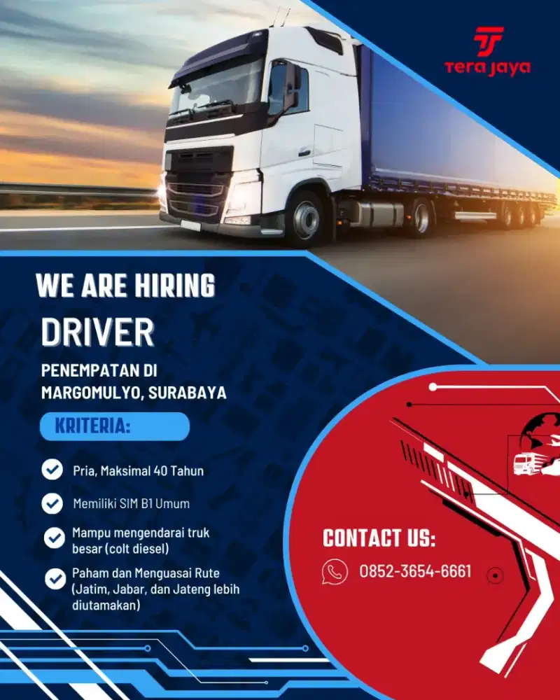 DIBUTUHKAN DRIVER