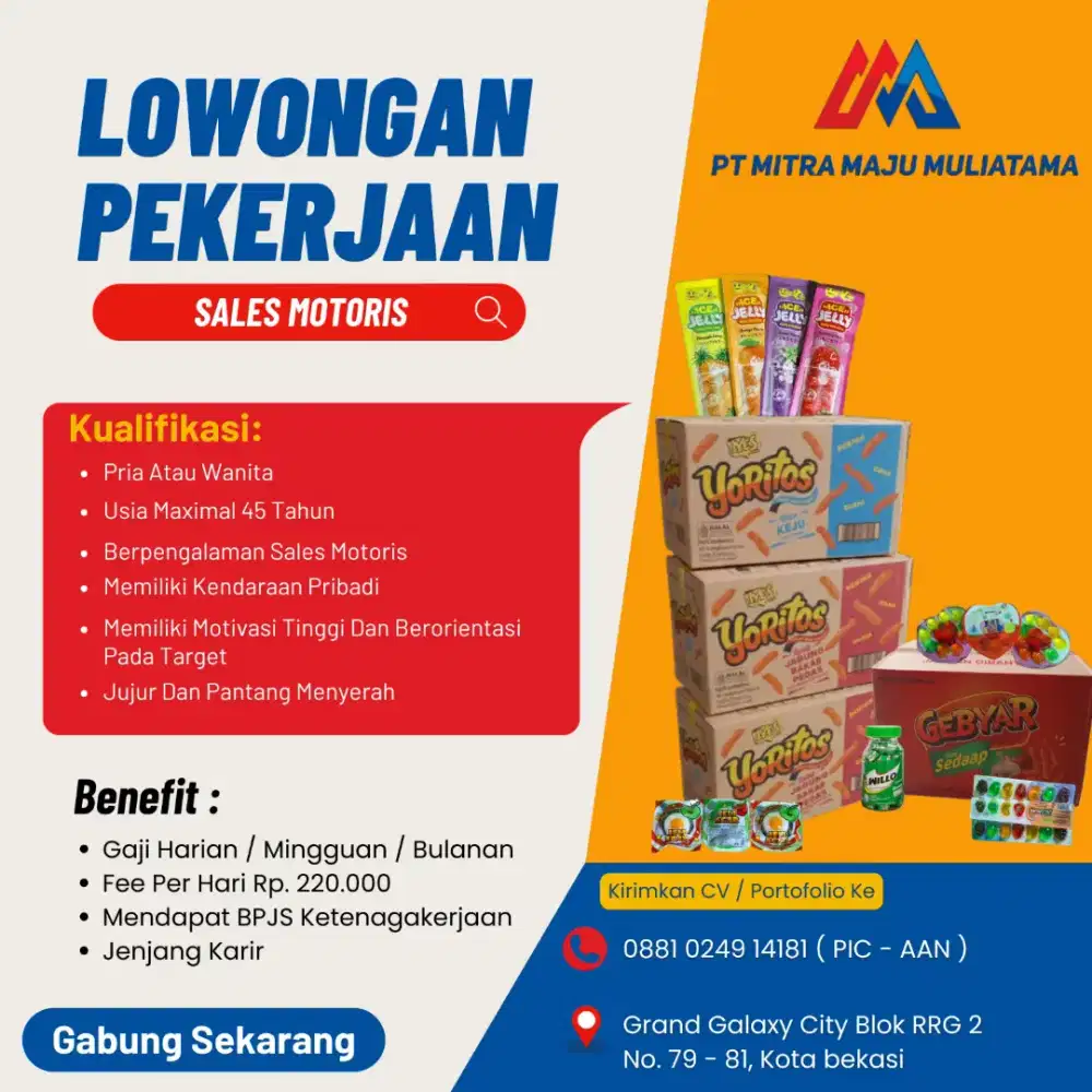 LOWONGAN SALES MOTORIS