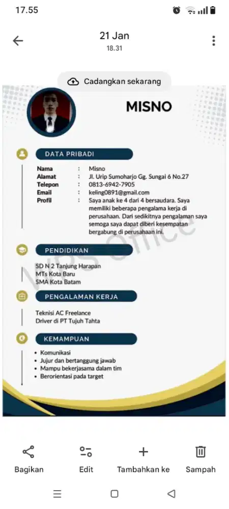 Cari krja ap aja