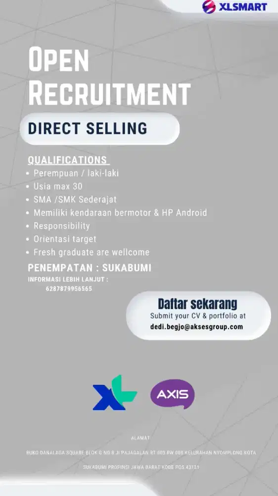 Lowongan kerja Direct Selling