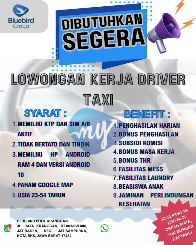 LOKER DRIVER BEKASI