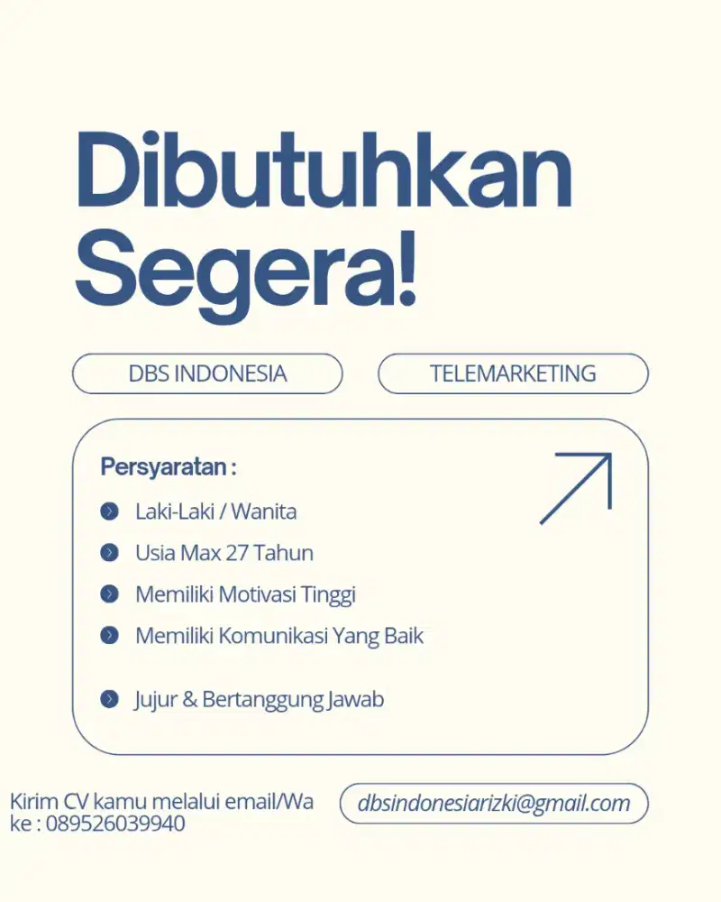 LOWONGAN PEKERJAAN