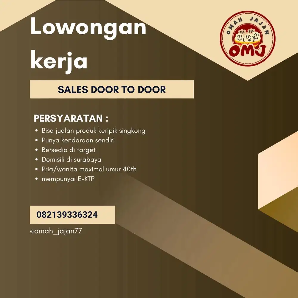 Lowongan kerja ijazah SMP pria dan wanita surabaya