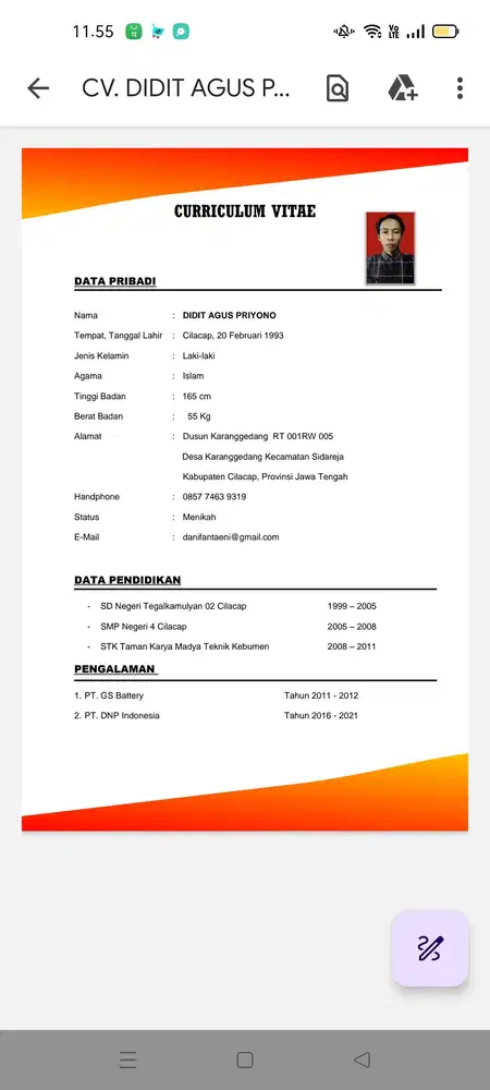 Mencari pekerjaan