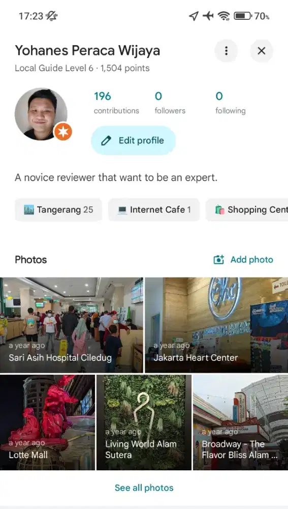 Jasa Review Google Maps/Business Dengan Akun Pribadi, Local Guide Lv 6