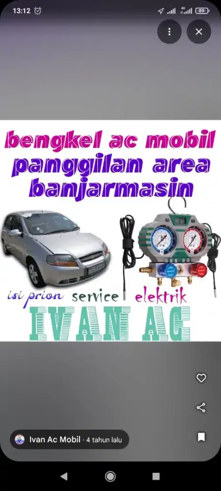 service AC mobil panggilan