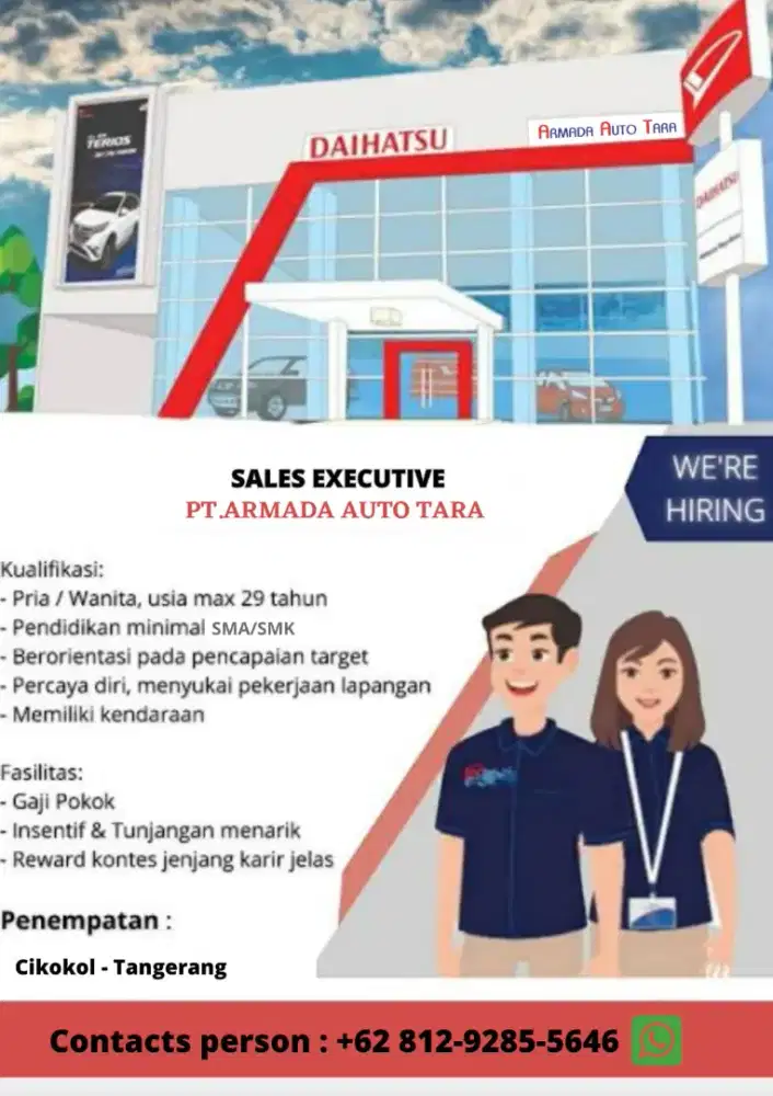 Lowongan kerja sales daihatsu