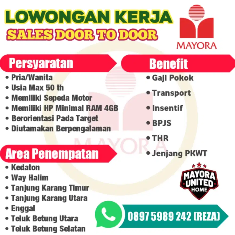 Lowongan Sales  Mayora