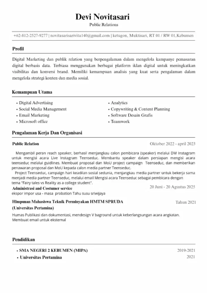 Willing to Work as Admin, CS, Personal Assistant