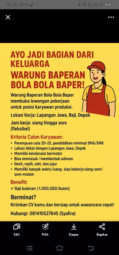 Asisten buat produksi